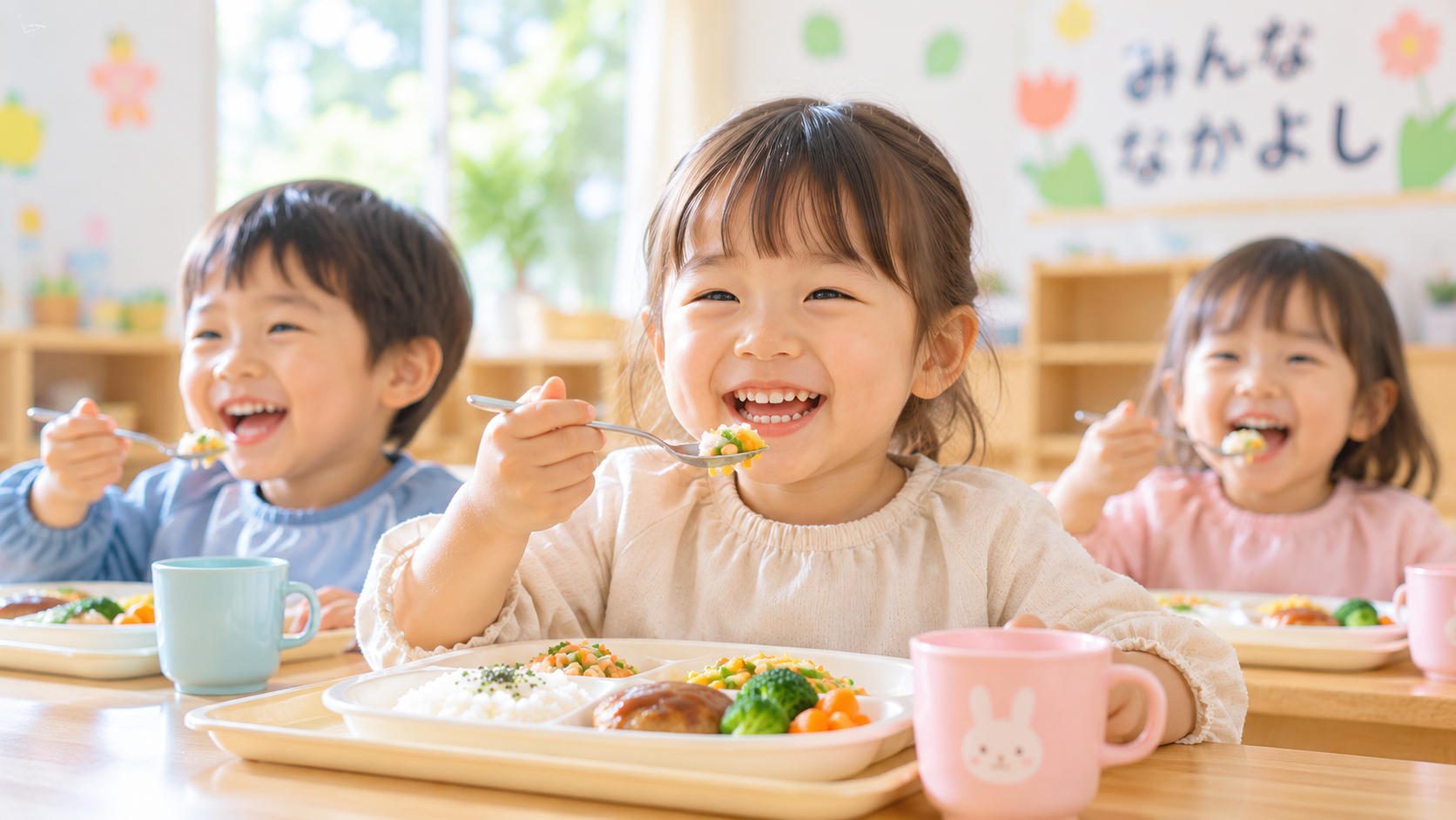 こども園の給食をイメージした食事