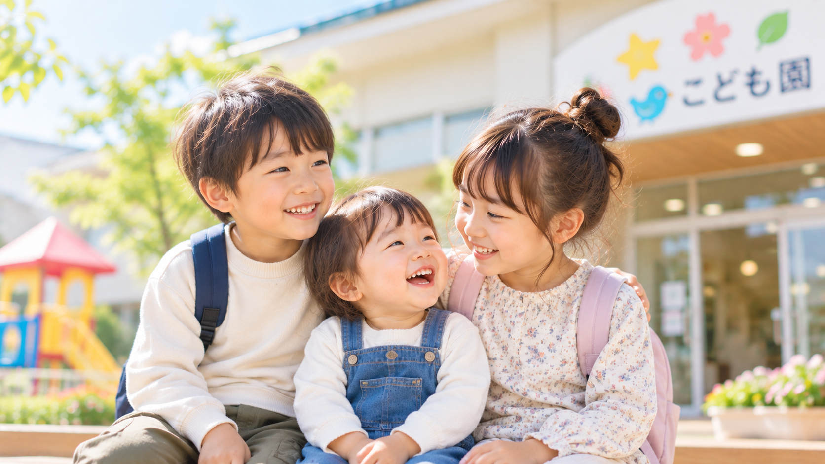 年齢の異なる兄弟姉妹のイメージ