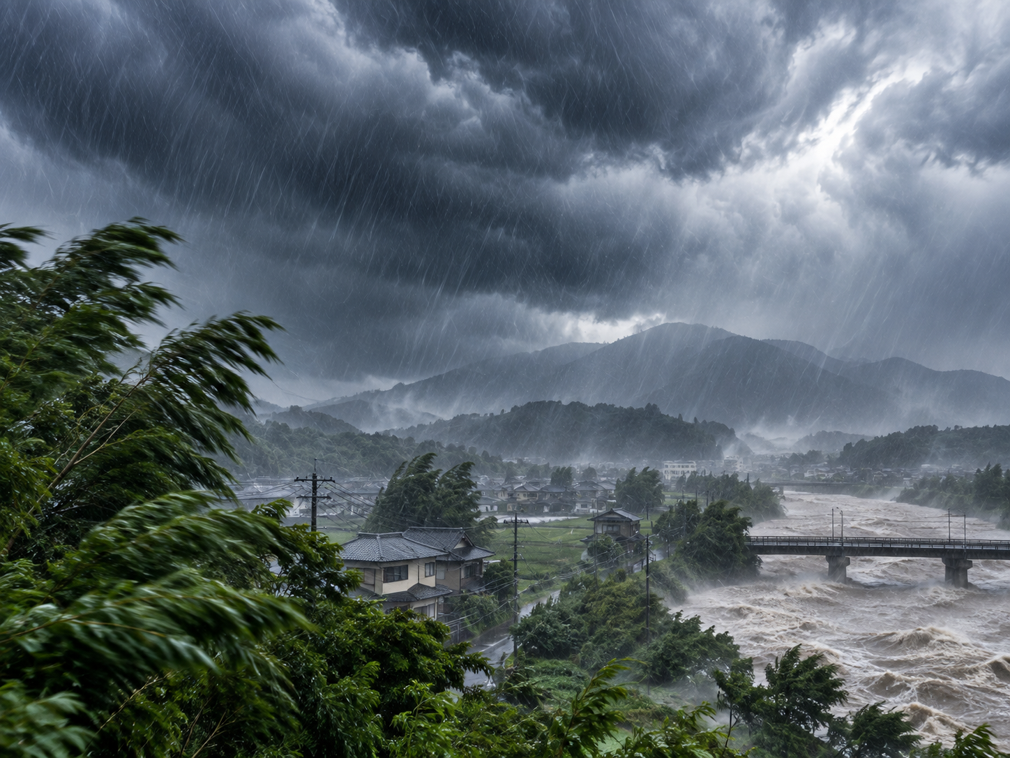 大雨・台風のイメージ