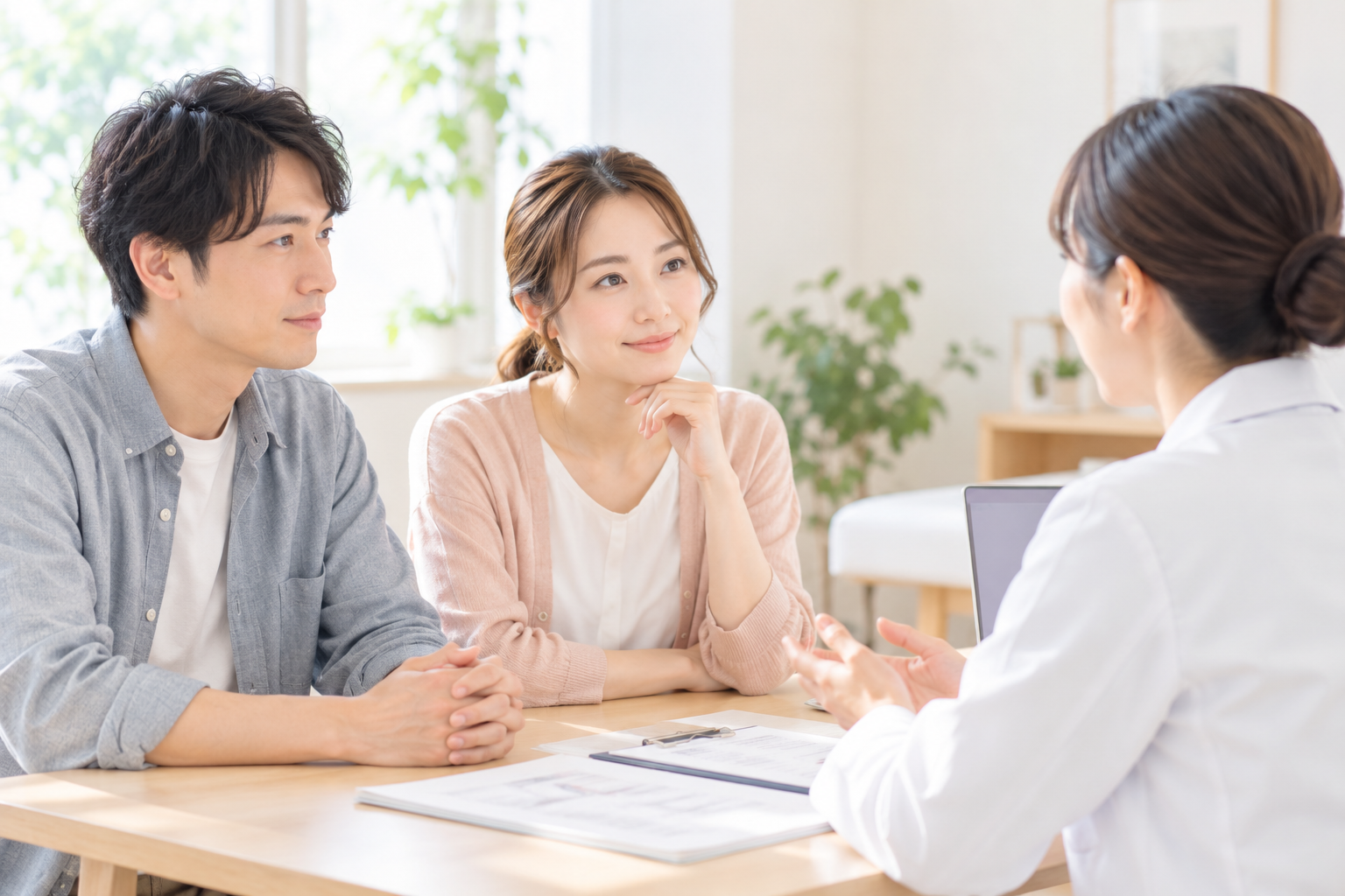 不妊検査や治療について医療スタッフへ相談するイメージ