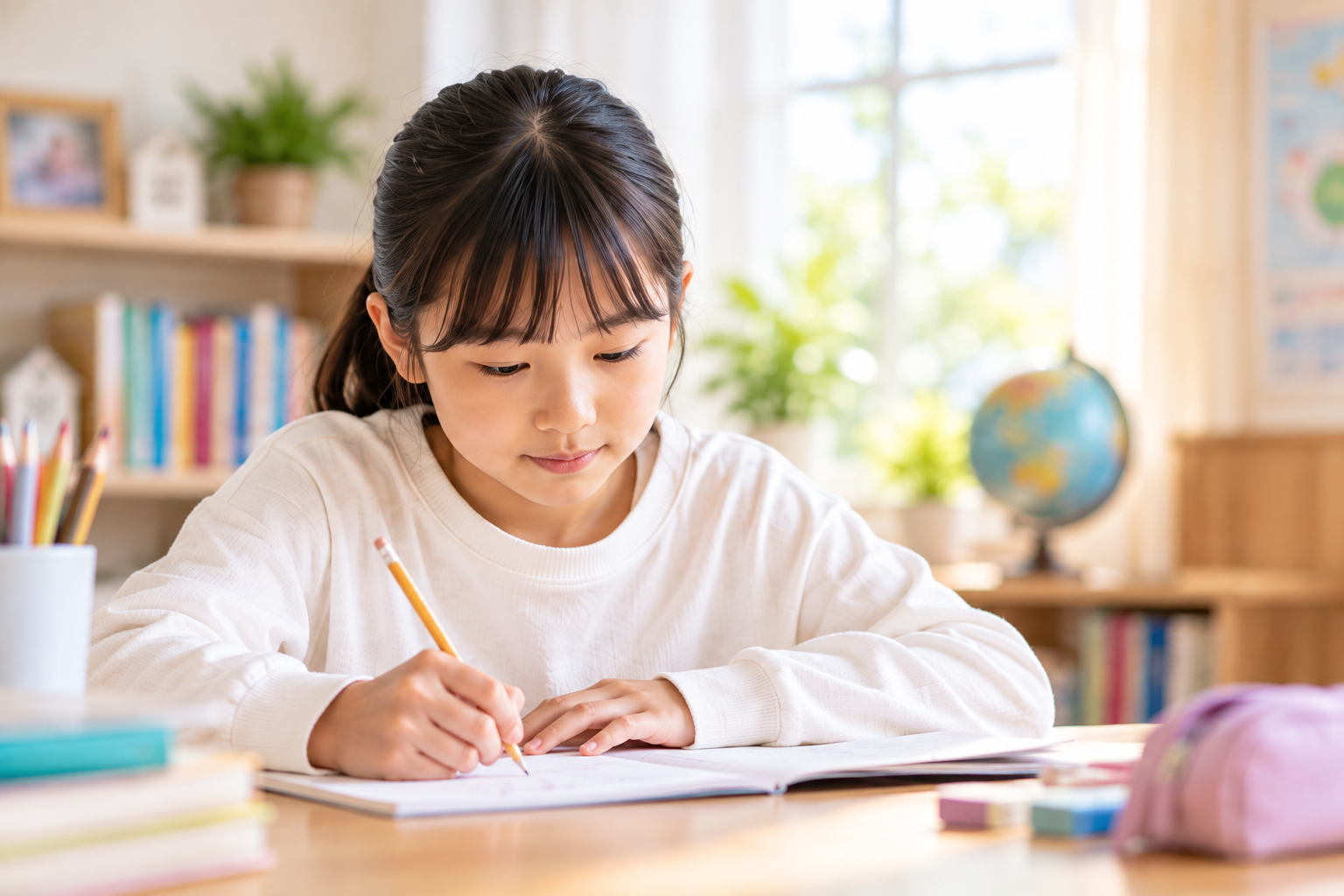 勉強に取り組む子どものイメージ