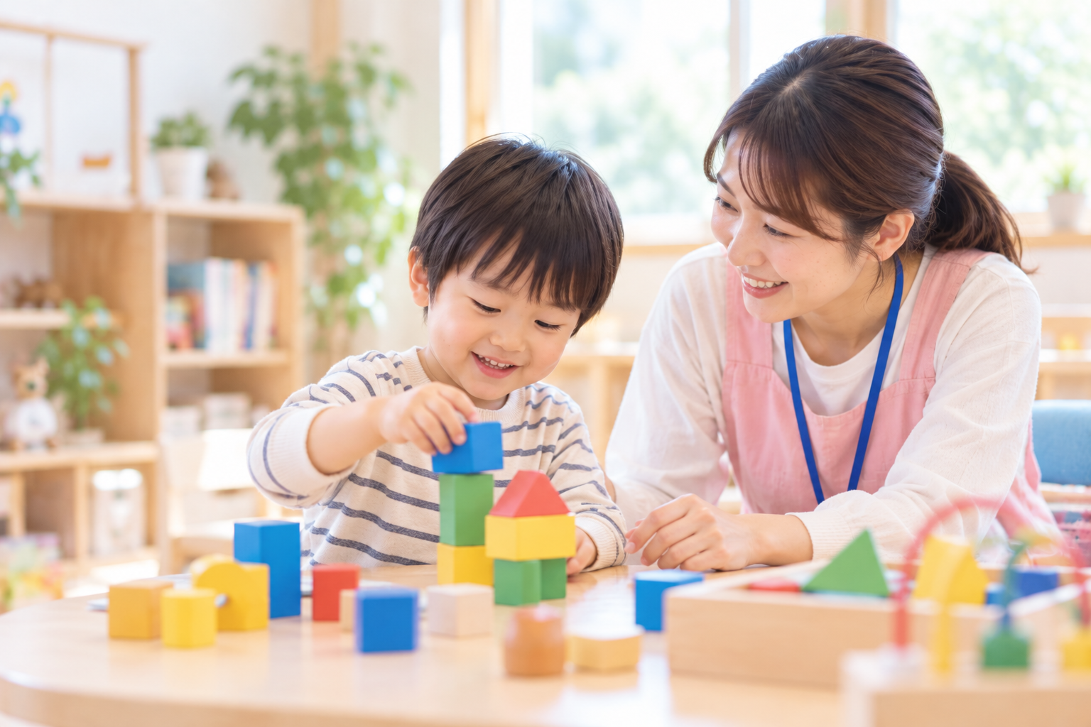 好きな遊びや活動を通して支援を受ける子どものイメージ